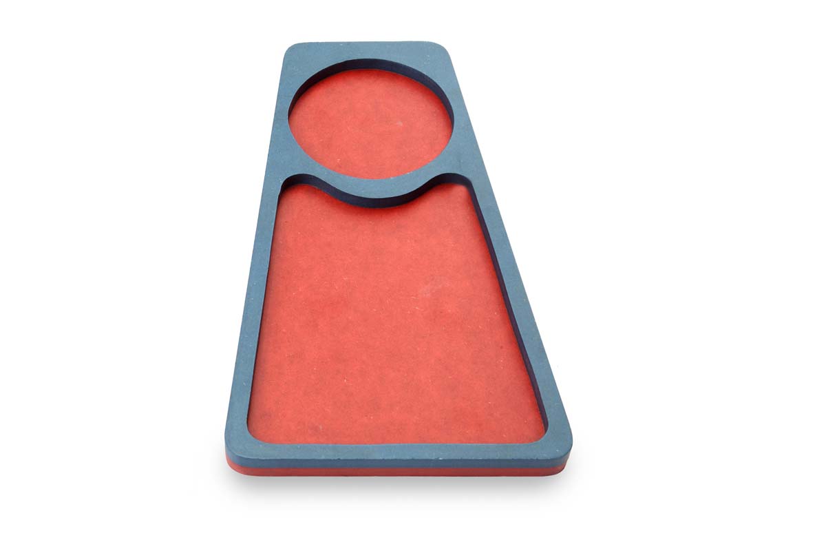 Platters in Bulk – Handmade in MDF – Black & Red Color – Kitchen Accessories