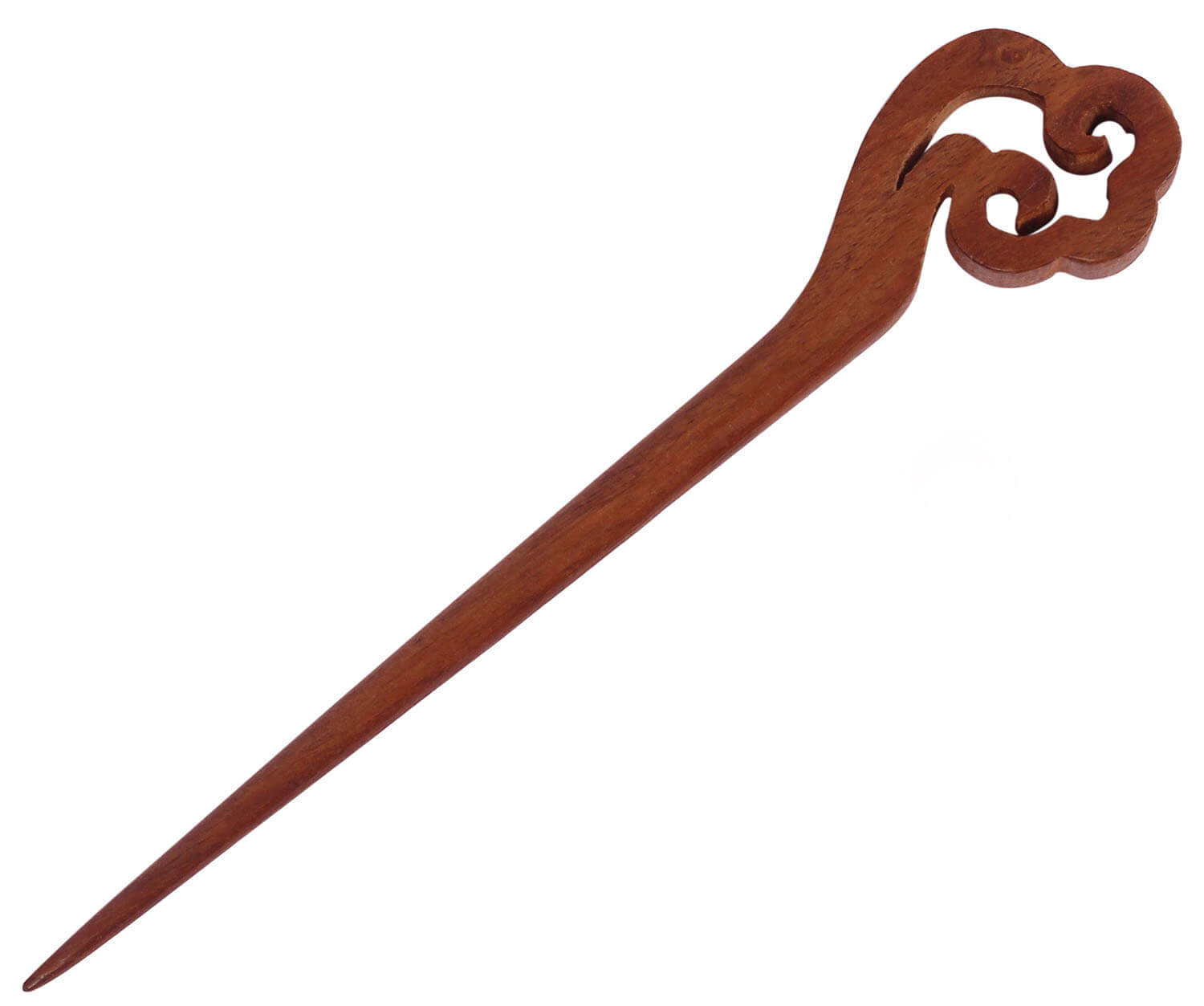 ArtistryBazaar 1"W handmade wooden elegant unique design hairpin stick for women