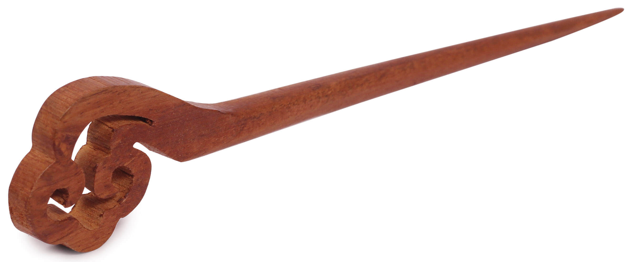 ArtistryBazaar 1"W handmade wooden elegant unique design hairpin stick for women