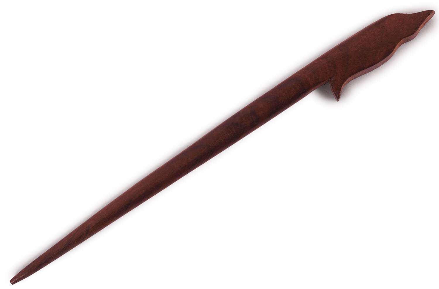 ArtistryBazaar 1"W handmade wooden elegant artistic design hairpin stick for women