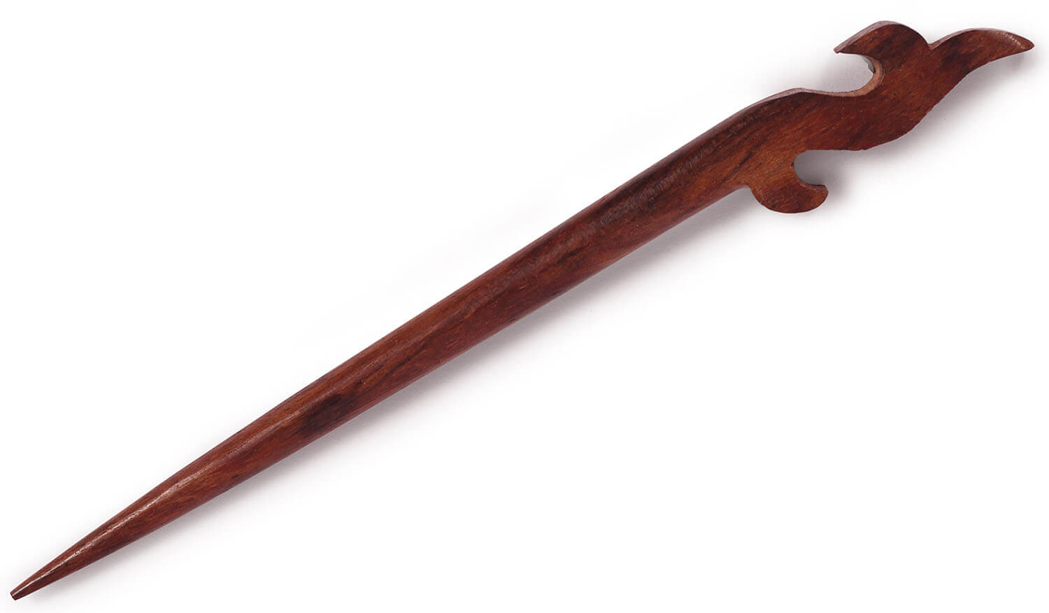 ArtistryBazaar 0.7"W handmade wooden elegant S shape design hairpin stick for women