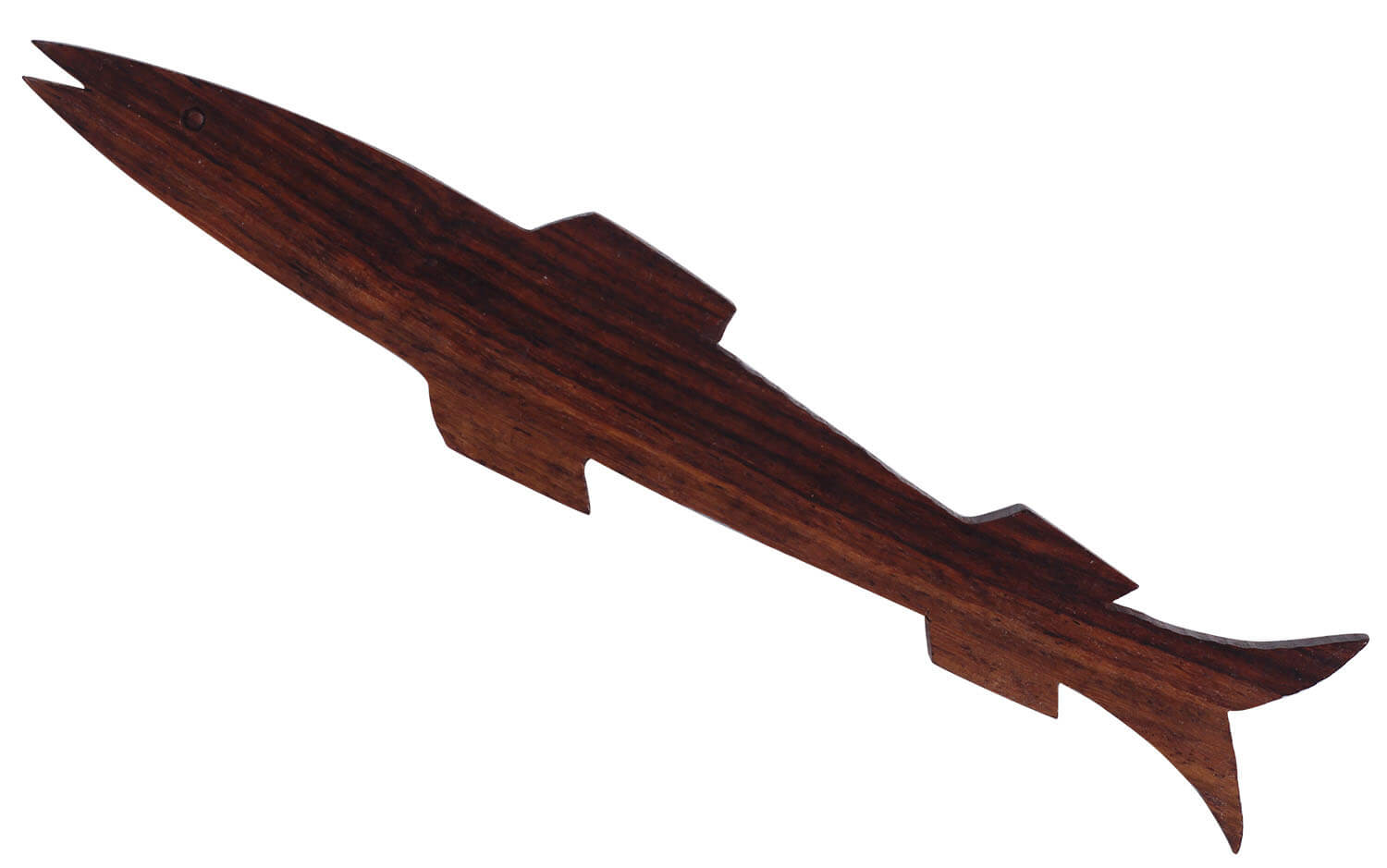 ArtistryBazaar 1"W handmade wooden brown animal figurine fish hape bookmark