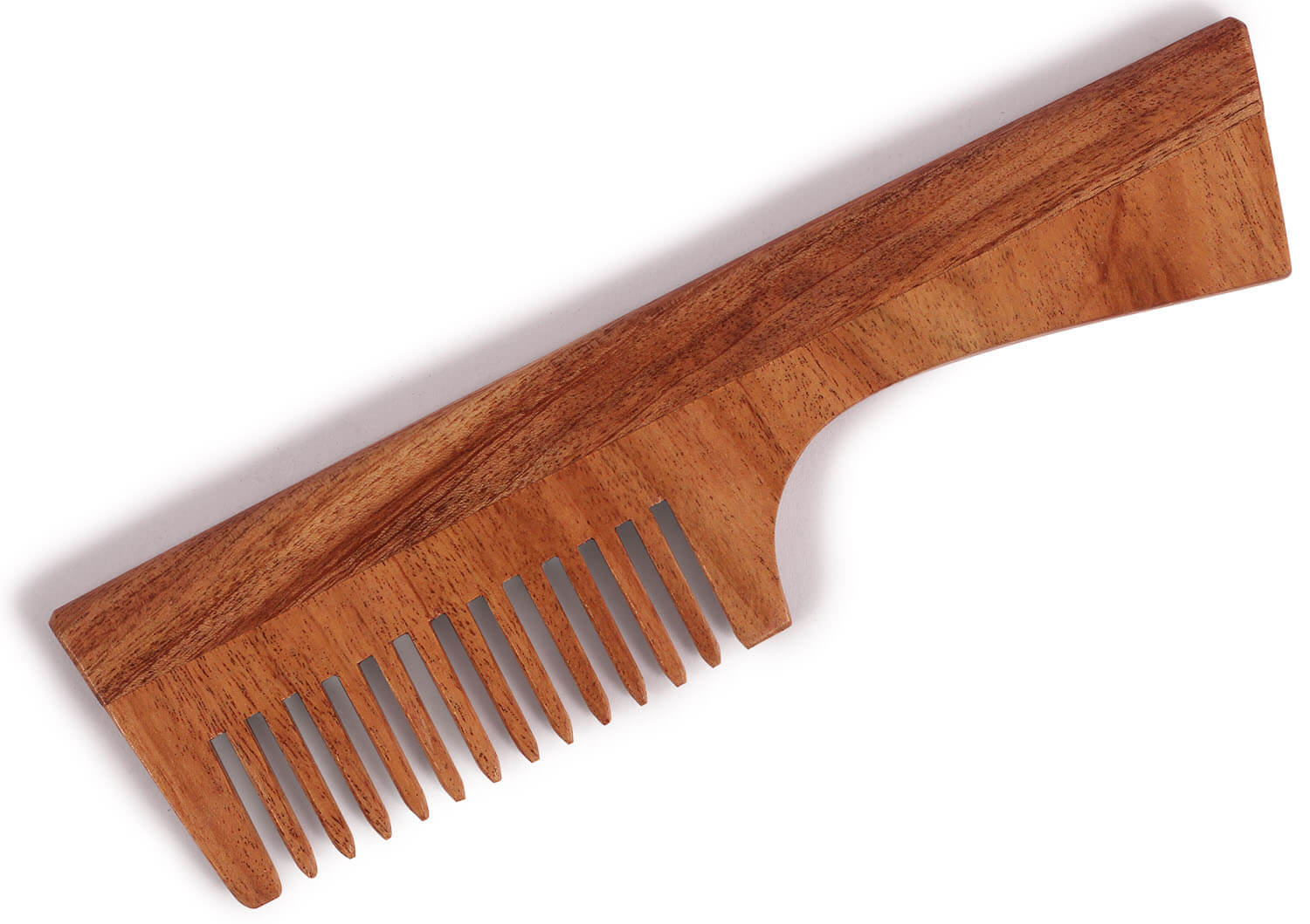 ArtistryBazaar 1.6"W x 0.1" Hanmade wooden dressing wide tooth straight  hair comb for men and women
