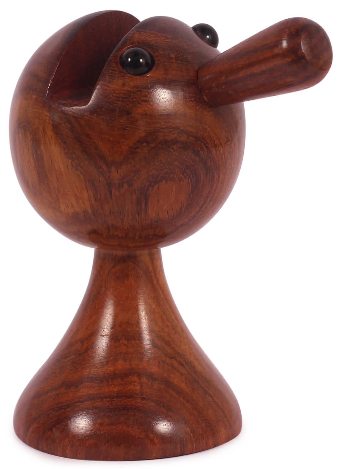 ArtistryBazaar 2"W x 3.5"H   CRAFTLAND WOODEN ROUND HEAD  CARVED SHAPED  HOME AND OFFICE SPECTACLE HOLDER