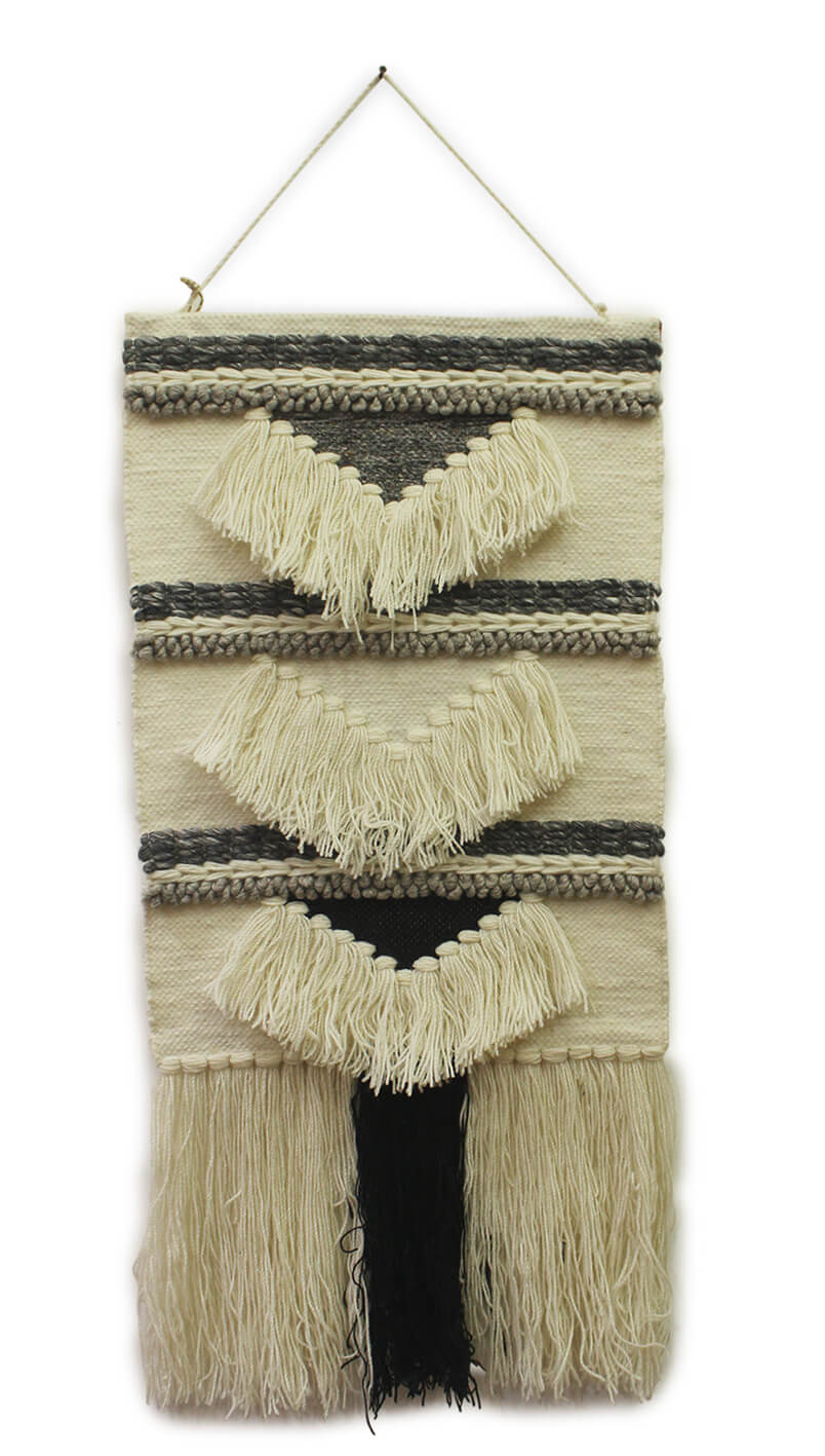 ArtistryBazaar Bohemian Style Natural Fibre Woolen Wall Hanging for Home, Wall Décor