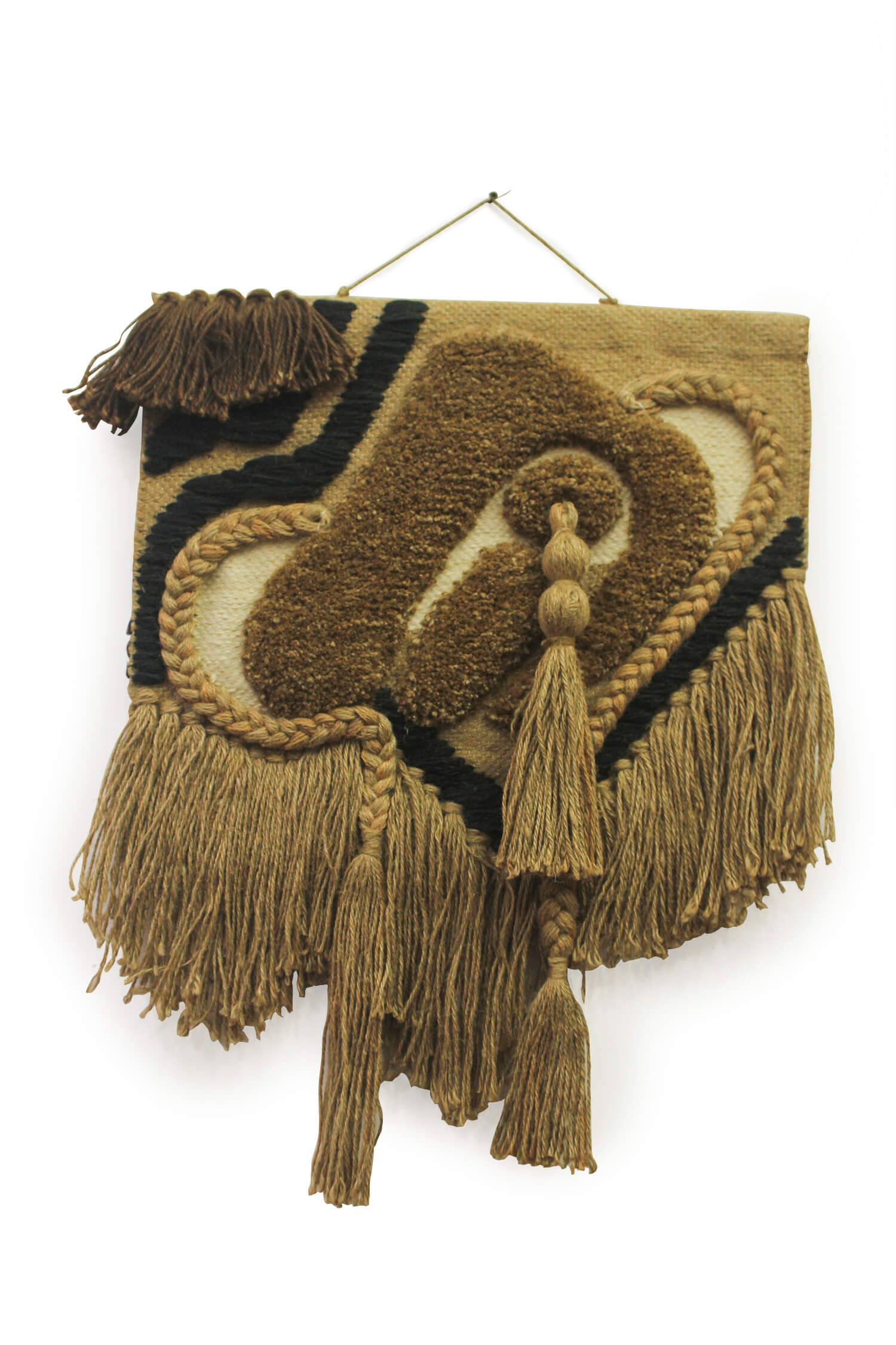 ArtistryBazaar Hand woven Brown Color Aesthetic Unique Decorative wall hanging for home décor
