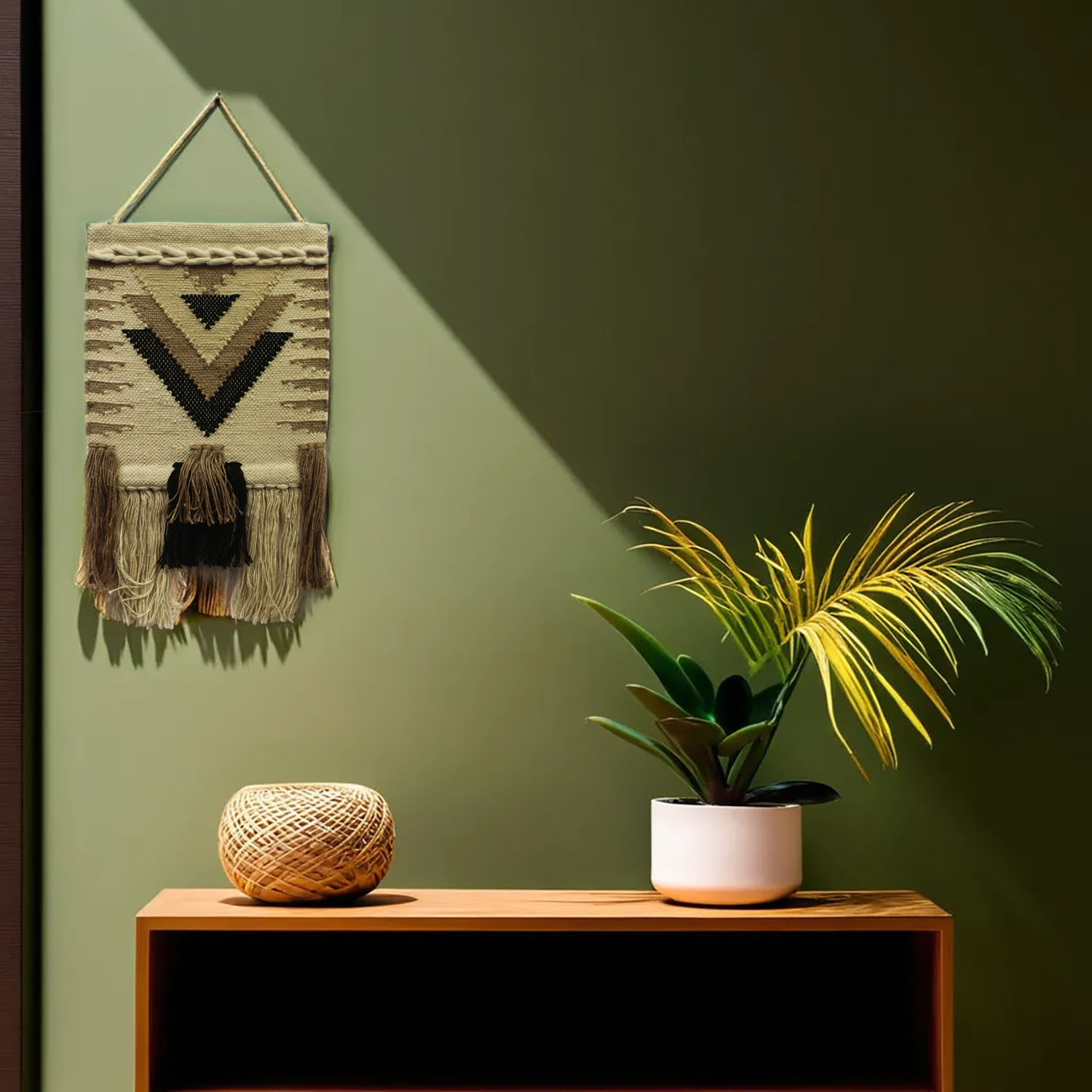 Artistrybazaar Boho Geometric Jute Hand Woven Wall Hanging for Home Décor/ Decorative Wall Hanging Décor