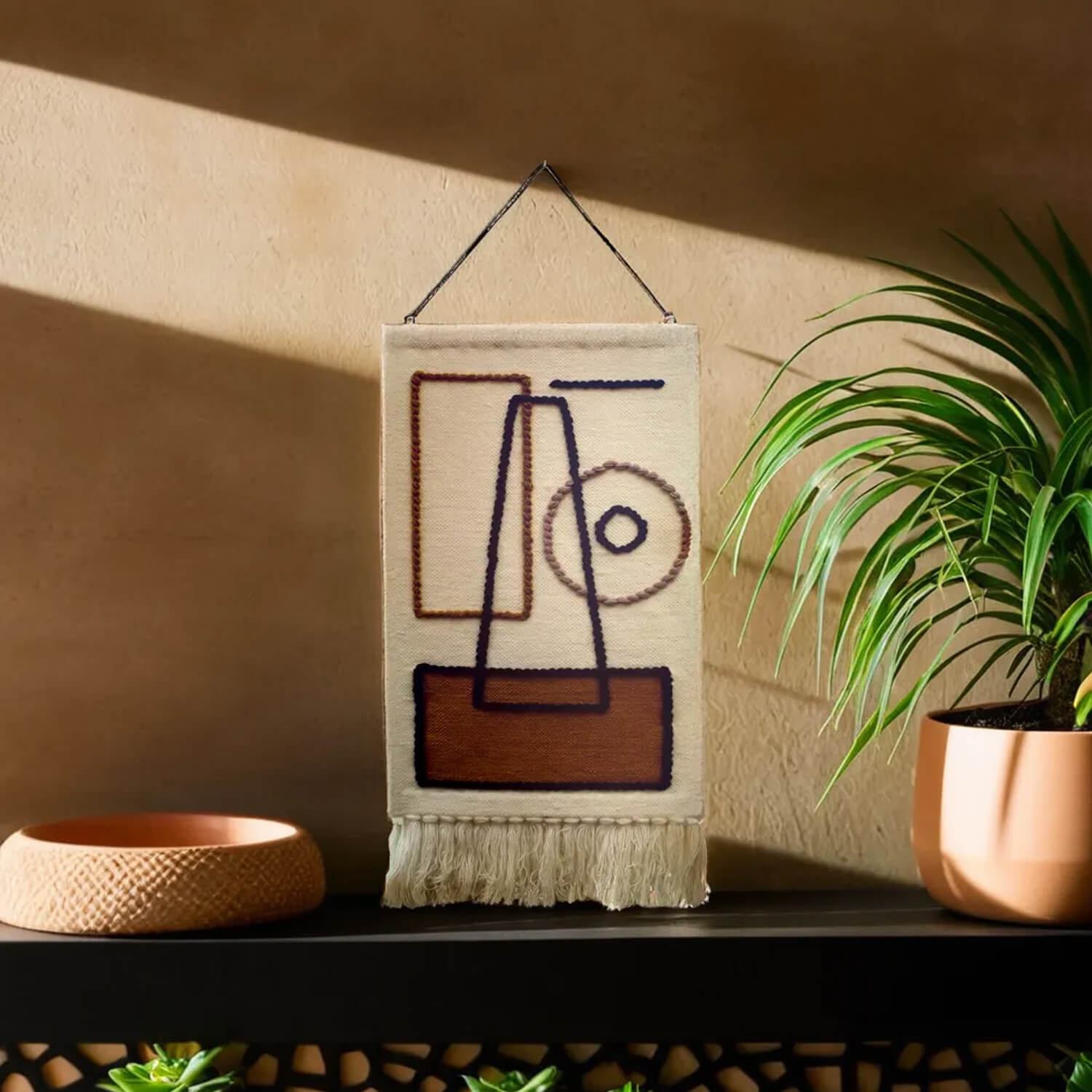  ArtistryBazaar Boho Geometric Decorative Wall Hanging Décor