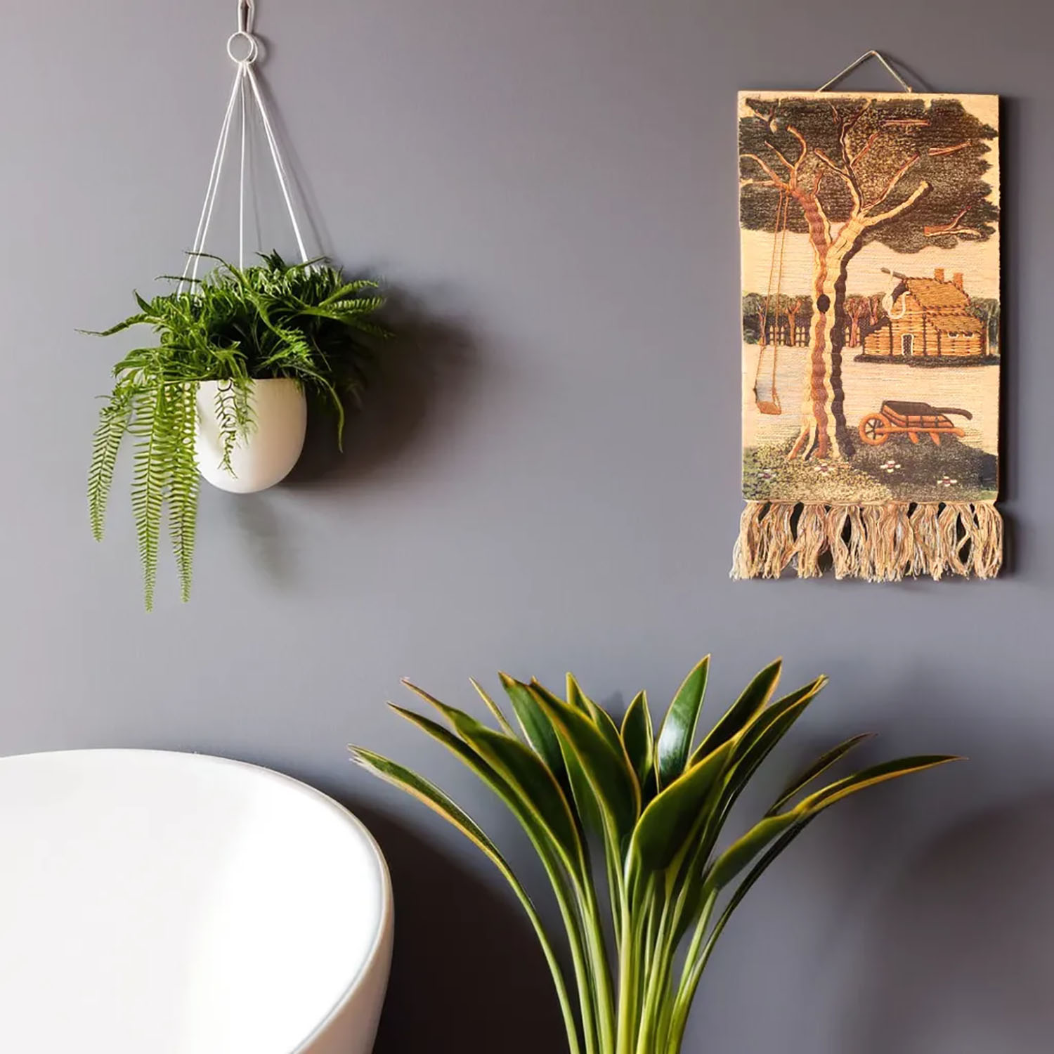 ArtistryBazaar Hand woven Rural Inspired Decorative wall hanging  home décor, Large Tassels,Multicolored