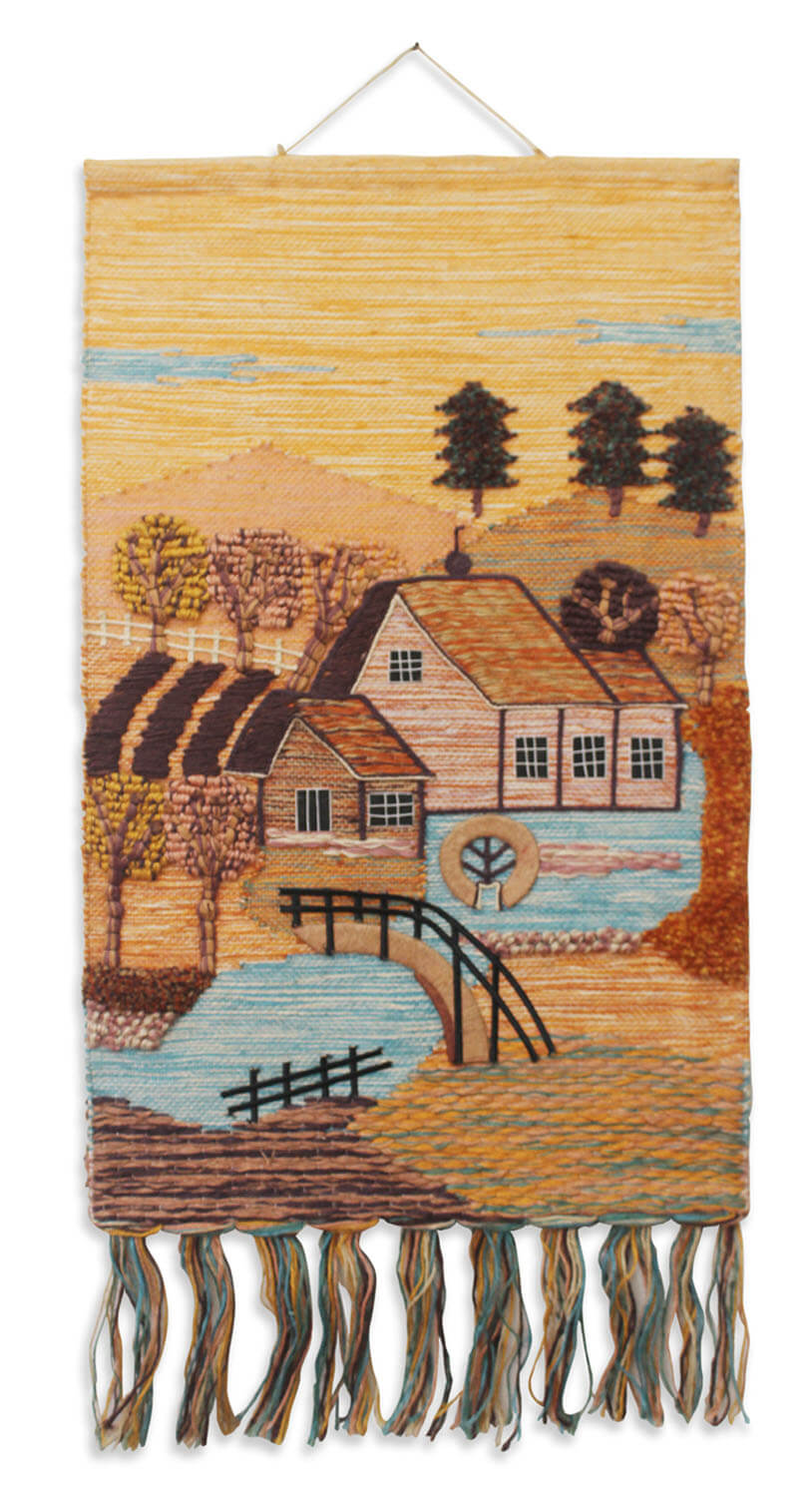 ArtistryBazaar Hand woven Rural Inspired Woolen and Jute Decorative wall hanging  home décor, Large Tassels, Multicolored