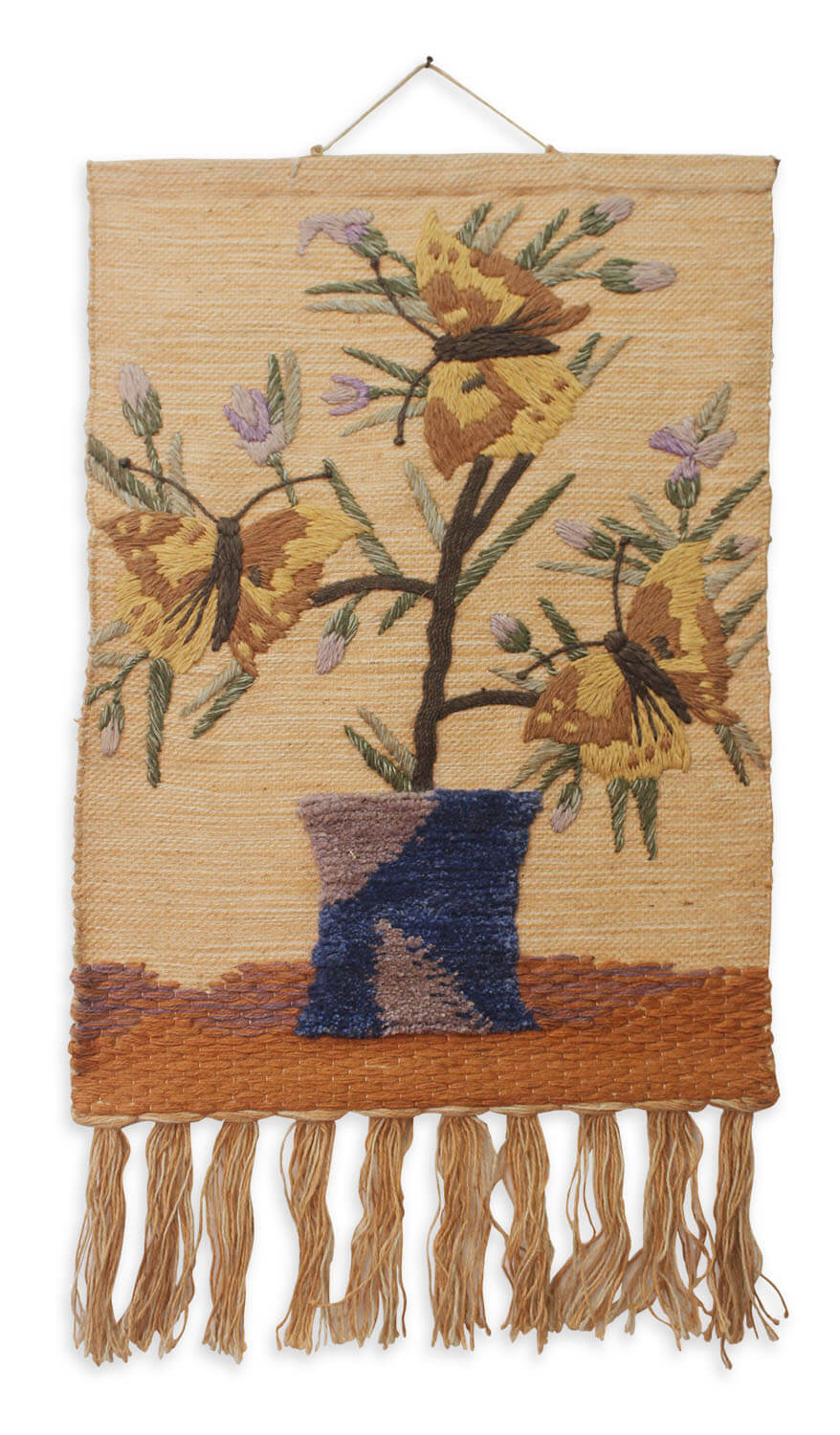 ArtistryBazaar Hand woven Floral Aesthetic Decorative wall hanging  home décor, Large Tassels