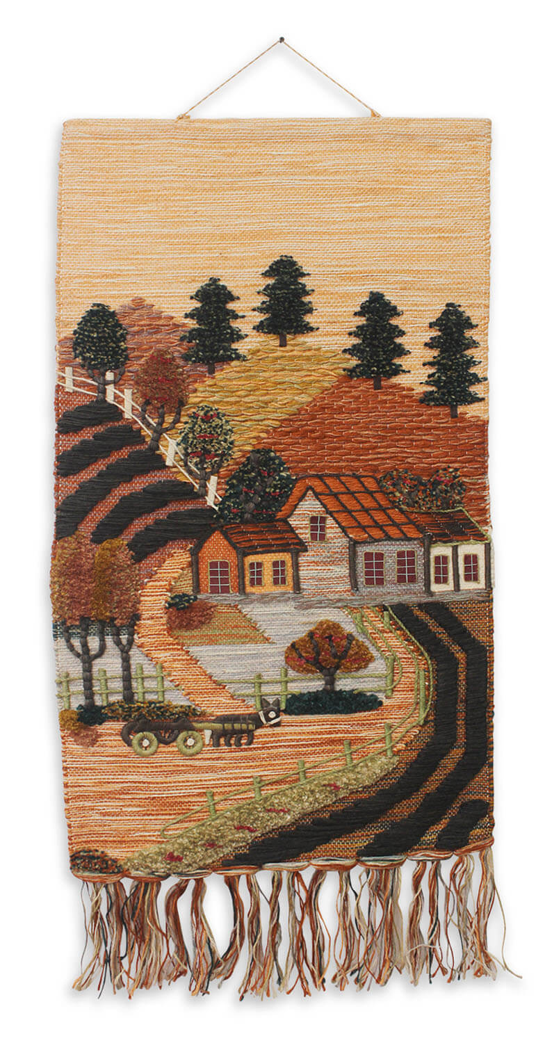 ArtistryBazaar Hand woven Rural Inspired Decorative wall hanging  of Jute for home and office décor, Tassels,Multicolored