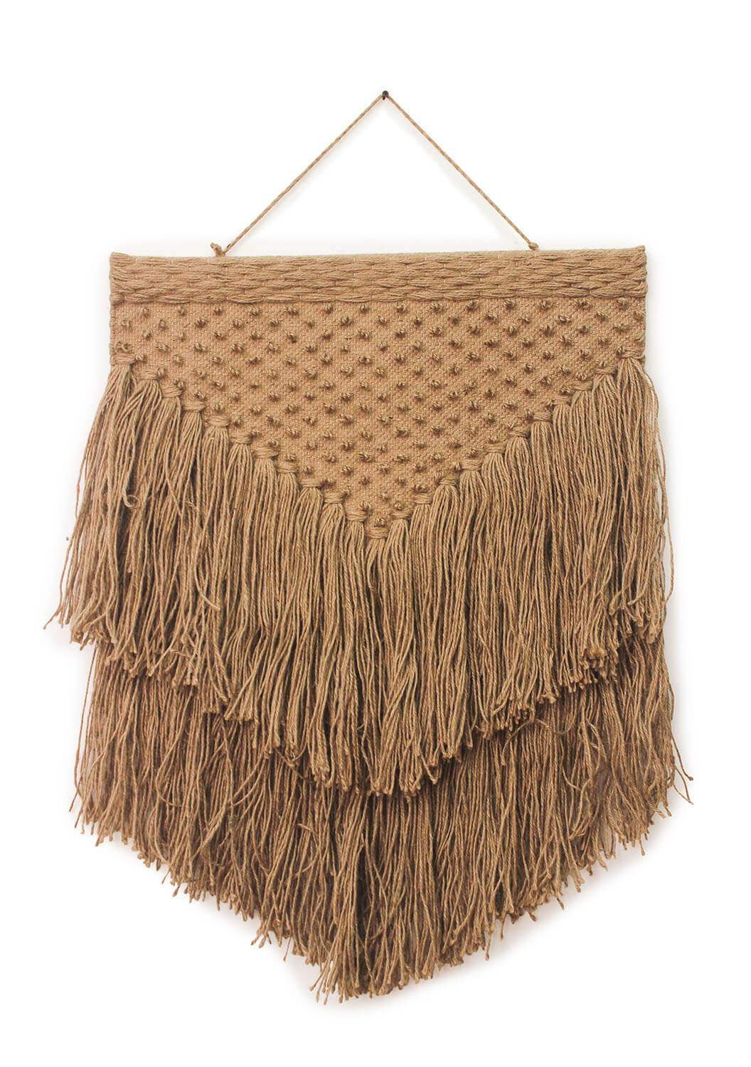 ArtistryBazaar Hand Woven Brown Color Jute  Wall Hanging Home Décor,Bohemian Style Wall Hanging