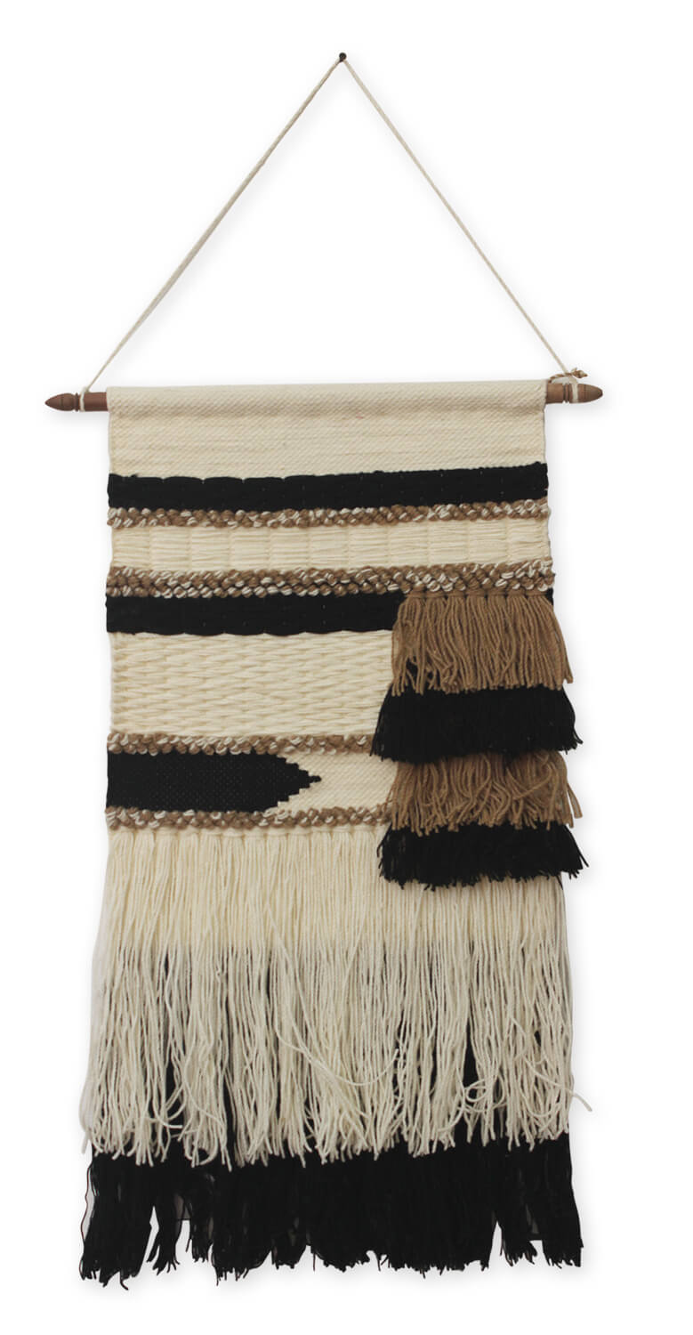 ArtistryBazaar Boho Culture Inspired Hand Woven Woolen Wall Hanging Wall Art Home Décor