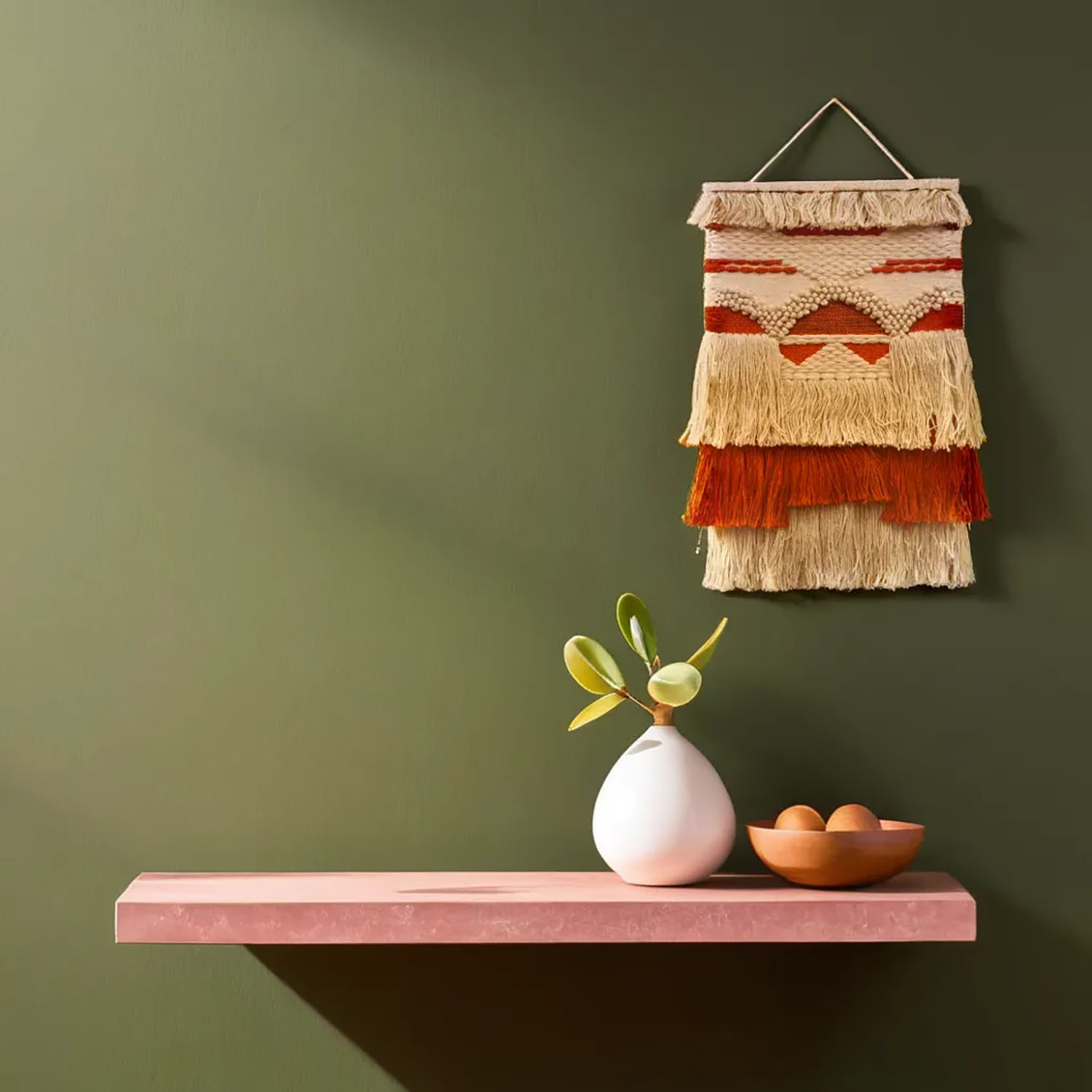 ArtistryBazaar Bohemian Jute Handwoven Wall Hanging with Large Decorative Tassels for Home Décor