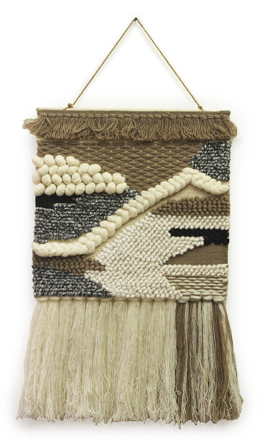 ArtistryBazaar Boho Culture Inspired Woolen Handwoven Wall Hanging for Home, Room, and Office Décor