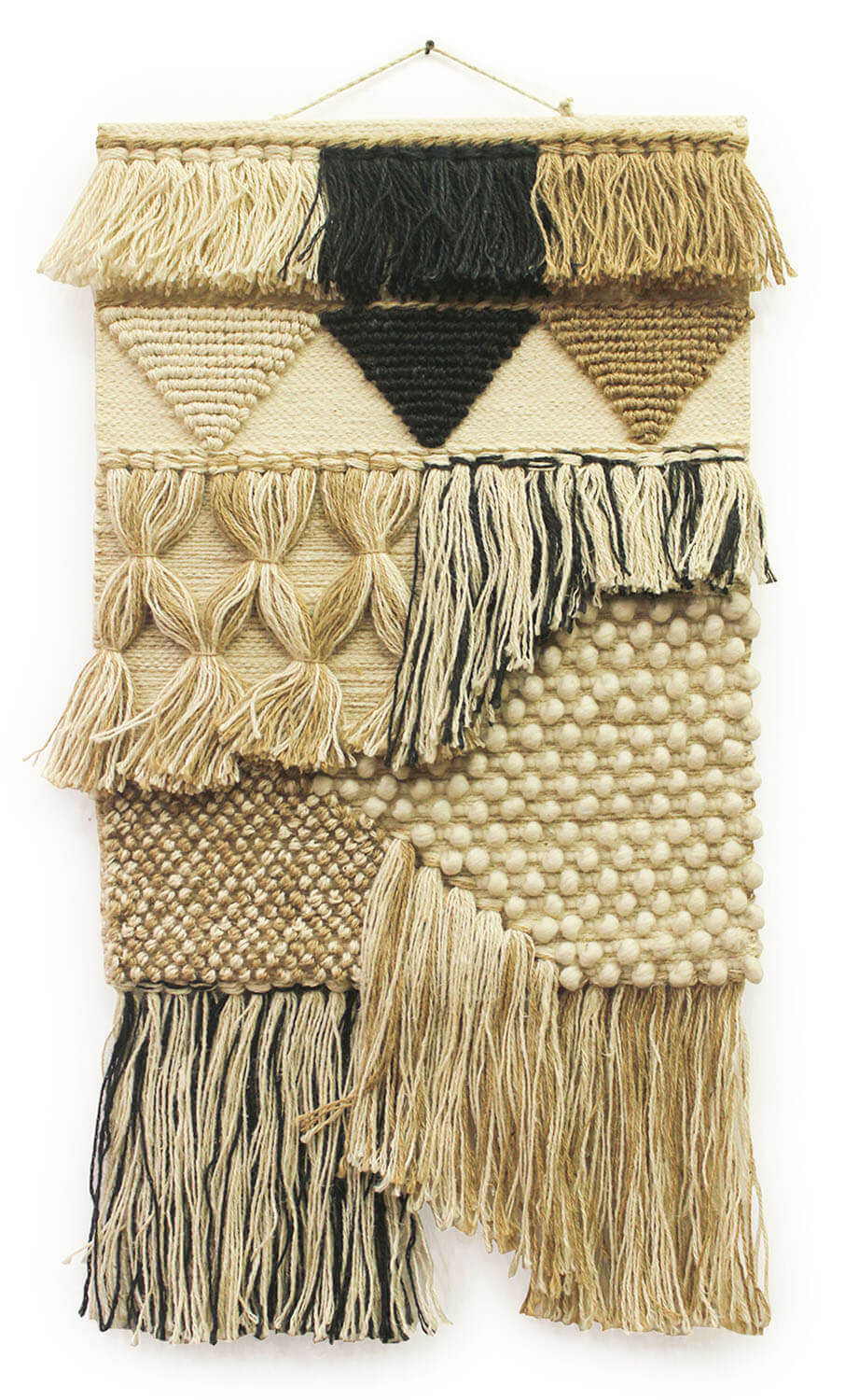 ArtistryBazaar Handwoven Jute Wall Hanging Inspired by Boho Culture for Home, Room, and Office Décor
