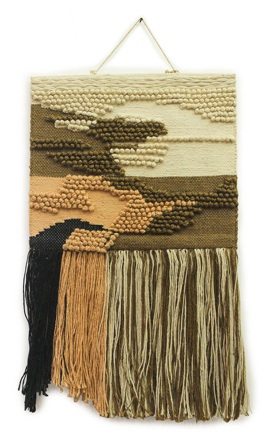 ArtistryBazaar Hand Woven Classic Colorful Wall Hanging Home Décor in Bohemian Style With Long Tassels