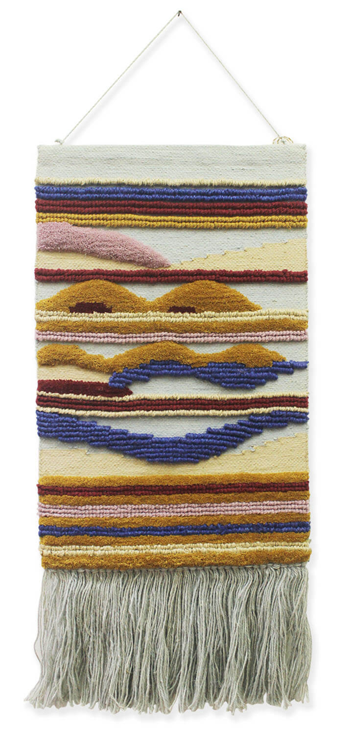 ArtistryBazaar Hand Woven Multicolor Decorative Woolen and Jute Modern Wall Hanging for Home and Office Décor 