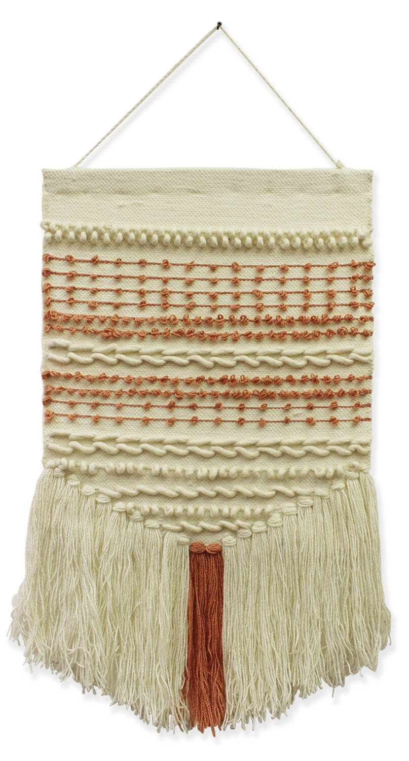 ArtistryBazaar Hand Woven Boho-chic Inspired Modern Wall Hanging Art with Fresh Dreamy Vibes