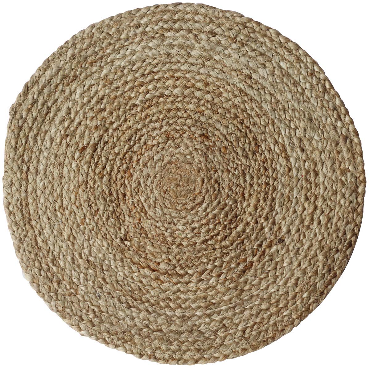 Buy in Bulk Wholesale Circle Shaped Trivet/Placemat in Beige Color - Handmade in Jute - Dining Table Accessories