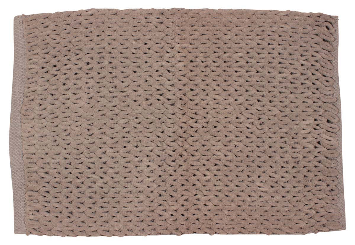 31” Cotton Chindi Bath-Mat – Hand-Braided Rugs in Bulk at Wholesale – Gray – Artistic Bathroom & Home Furnishings