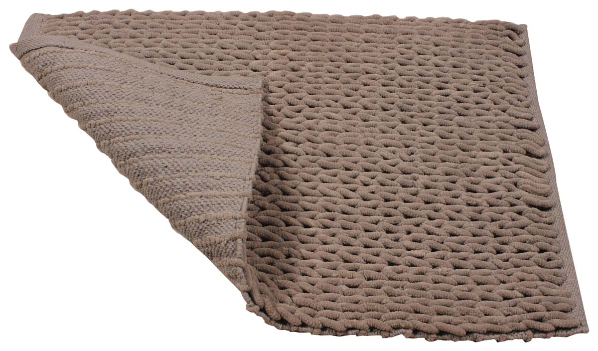 31” Cotton Chindi Bath-Mat – Hand-Braided Rugs in Bulk at Wholesale – Gray – Artistic Bathroom & Home Furnishings