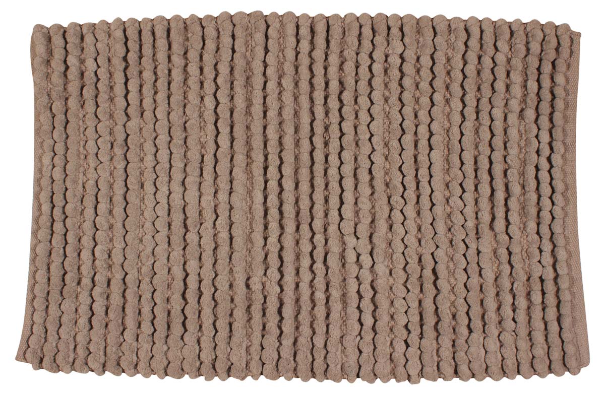 42” Handmade Velvet Bath-Rug in Bulk at Wholesale – Gray Mat with Pebble Pattern – Artistic Bathroom & Home Furnishings