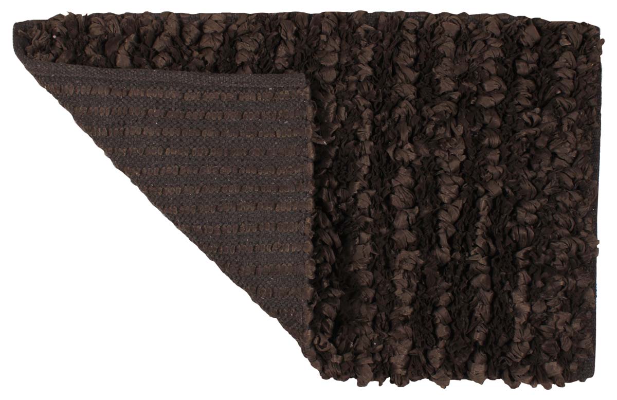 31” Handmade Black Paper-Chindi Bath-Rug in Bulk at Wholesale –Artistic Bathroom & Home Furnishings