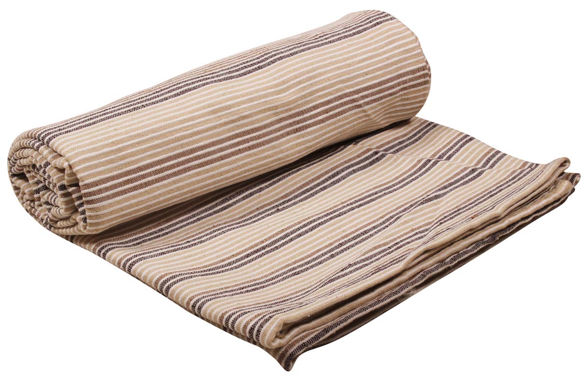 60” Pure-Cotton Multicolored Striped Throw Blanket in Bulk at Wholesale – Contemporary Home Furnishings