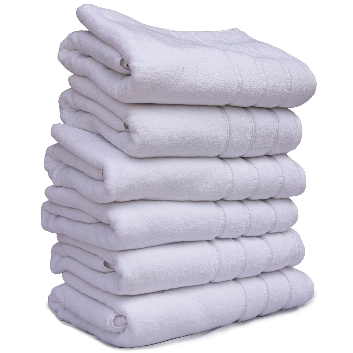 Deluxe White Cotton Bath Towel, Zero Twist, 56x28 Inches - Plush, Soft, and Durable