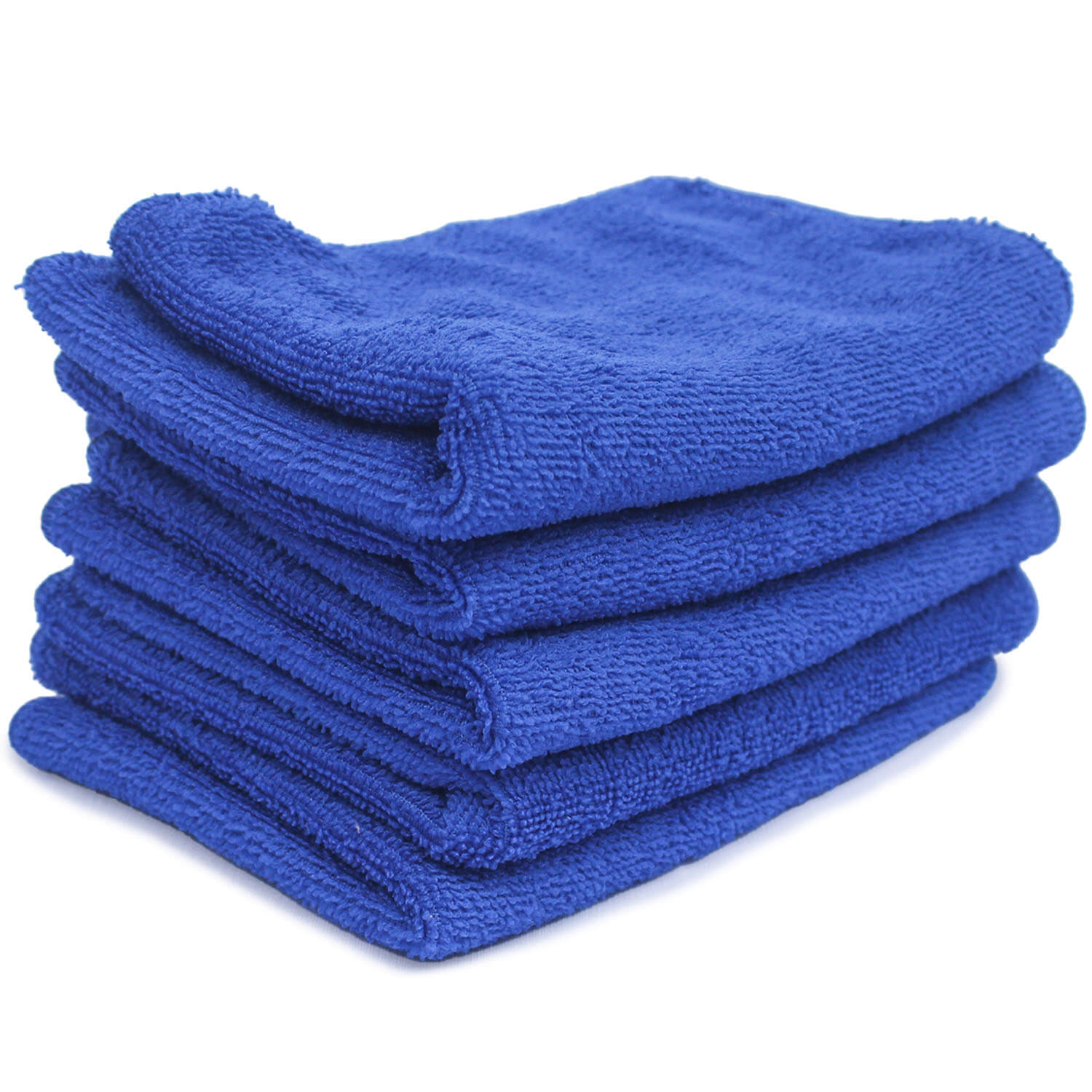 Quick-Drying Blue Cotton Microfiber Hand Towel, 12x12 Inches - Practical and Efficient