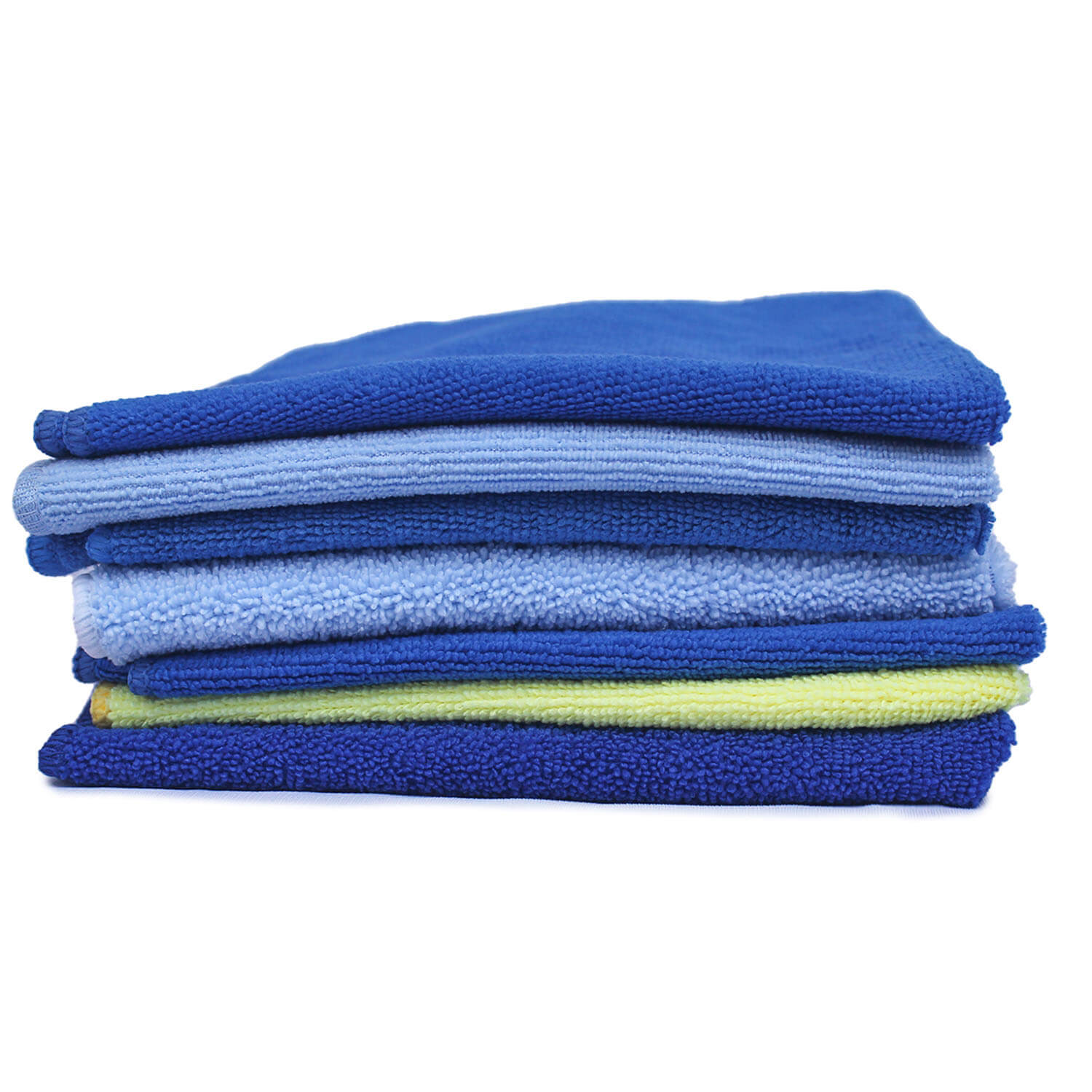 Multi-Color Microfiber Set of 7 Hand Towel, 16x16 Inches - High Absorbency and Quick Drying