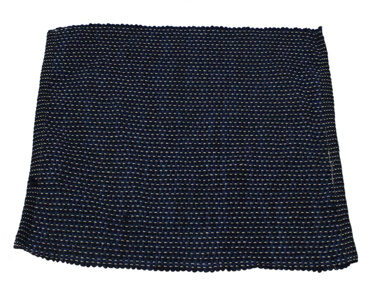 Bulk Wholesale 32” Rectangle Shaped Set of Table Mats/Placemats in Dark Blue Color - Hand-Woven in Cotton Threads - Designed in a Plain Weave Pattern - Dining Table Decor
