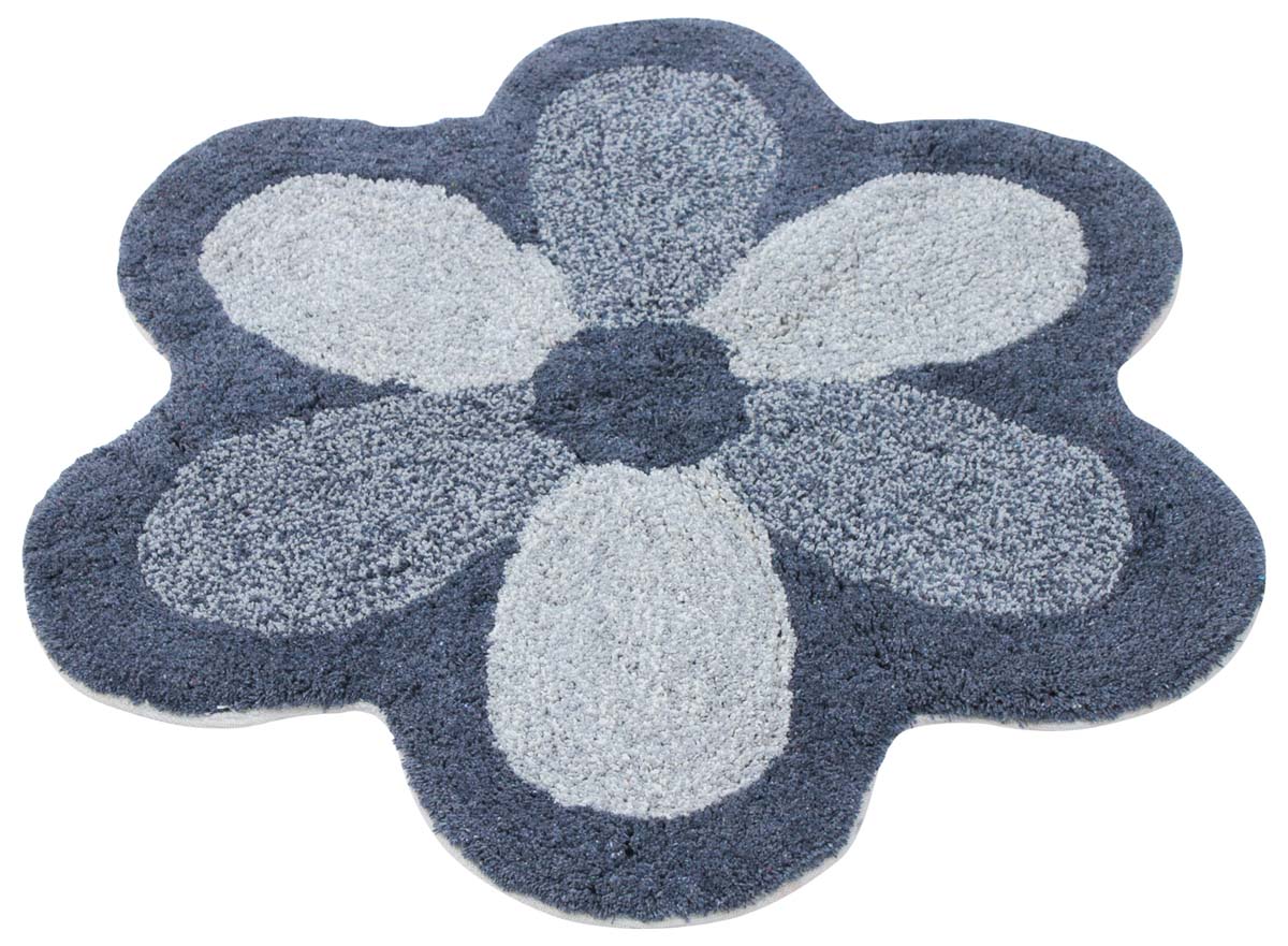 Bulk Buy Door Mats – Cotton Door Mat – Gray – Flower Shaped – Home Décor 