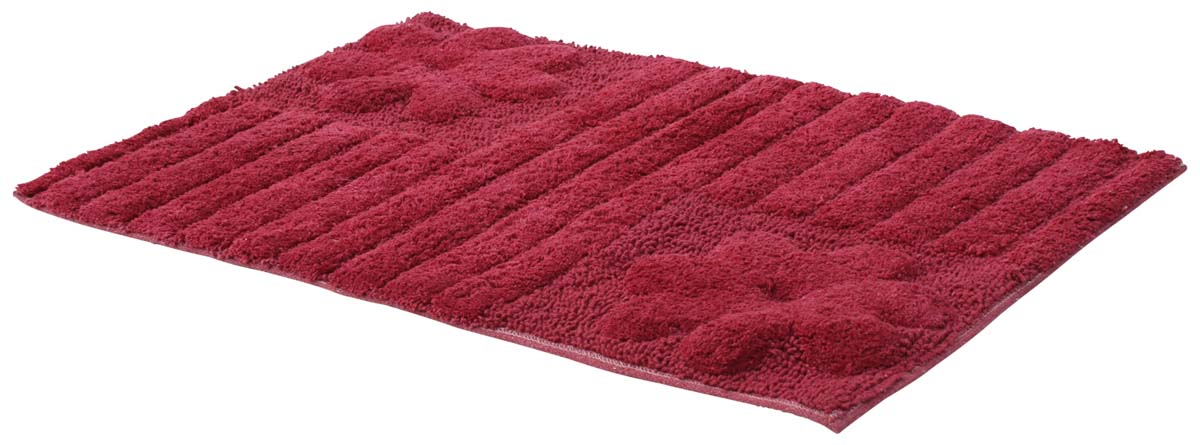 Buy Door Mats Wholesale – Red Cotton Mat – Flower Motifs – Home / Office Décor