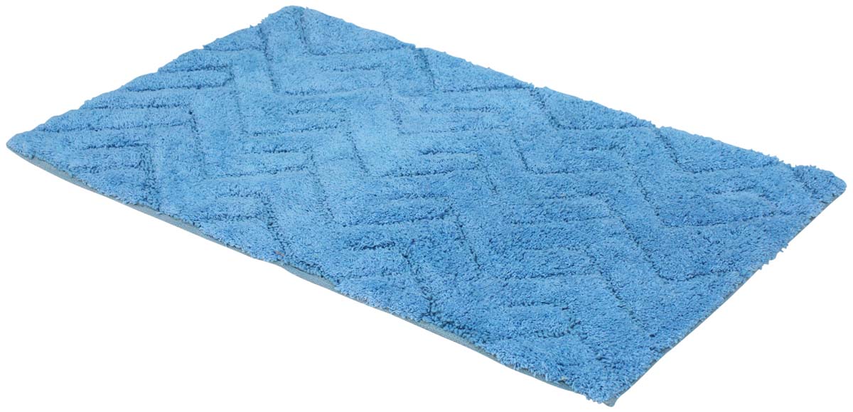 Buy Door Mats Wholesale – Cotton Mat – Blue – Chevron Pattern – Home Décor 