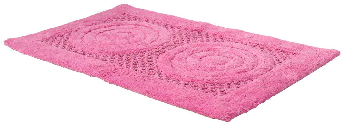 Wholesale Door Mats – Pink Cotton Mat – Circular Pattern – Home Décor