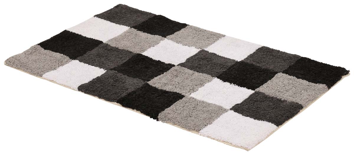 Wholesale Door Mats – Cotton Mat – Black Gray & White – Check Pattern – Home Décor