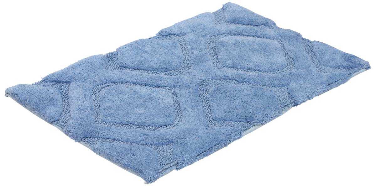 Wholesale Door Mats – Blue Cotton Mat – Diamond Shaped Patterns – Home Décor