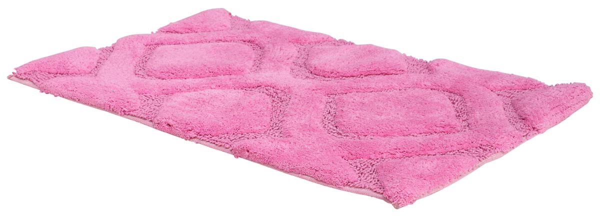 Wholesale Door Mats – Pink Cotton Mat – Diamond Shaped Patterns – Home Décor