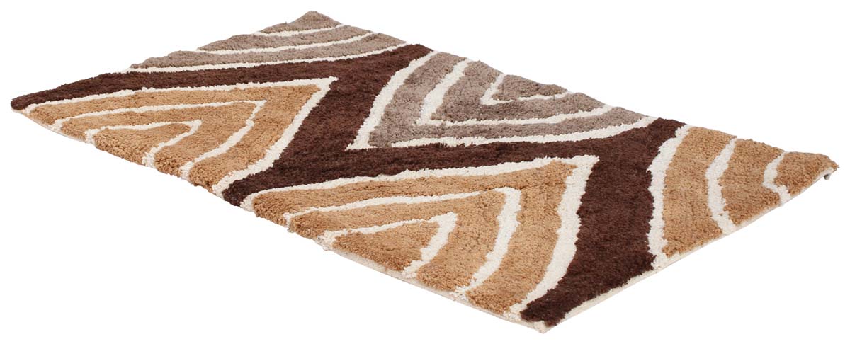 Buy Door Mats Wholesale – Cotton Mat – Brown Caramel & White – Abstract Pattern – Home Décor 