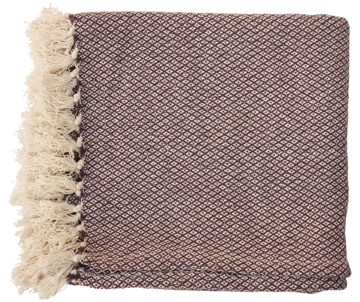 Cotton Throws Bulk – Black & White Cotton Throw with Tassels – Home Décor