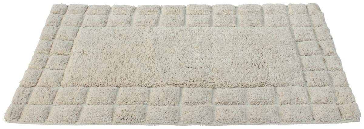 30” Off-White Cotton Tufted Bath-Rug in Bulk at Wholesale – Handmade Bath Mats – Home & Bathroom Essentials