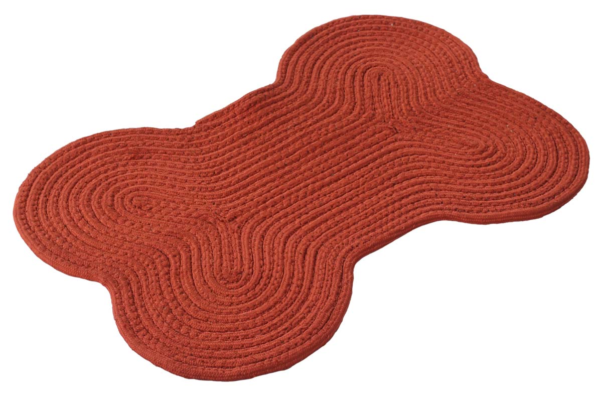 Dog Bone Door Mat - Maroon Colored Floor Mat For Pet Lovers - Entryway Solutions Home Decor Furnishings & Supplies - Buy in Bulk Wholesale