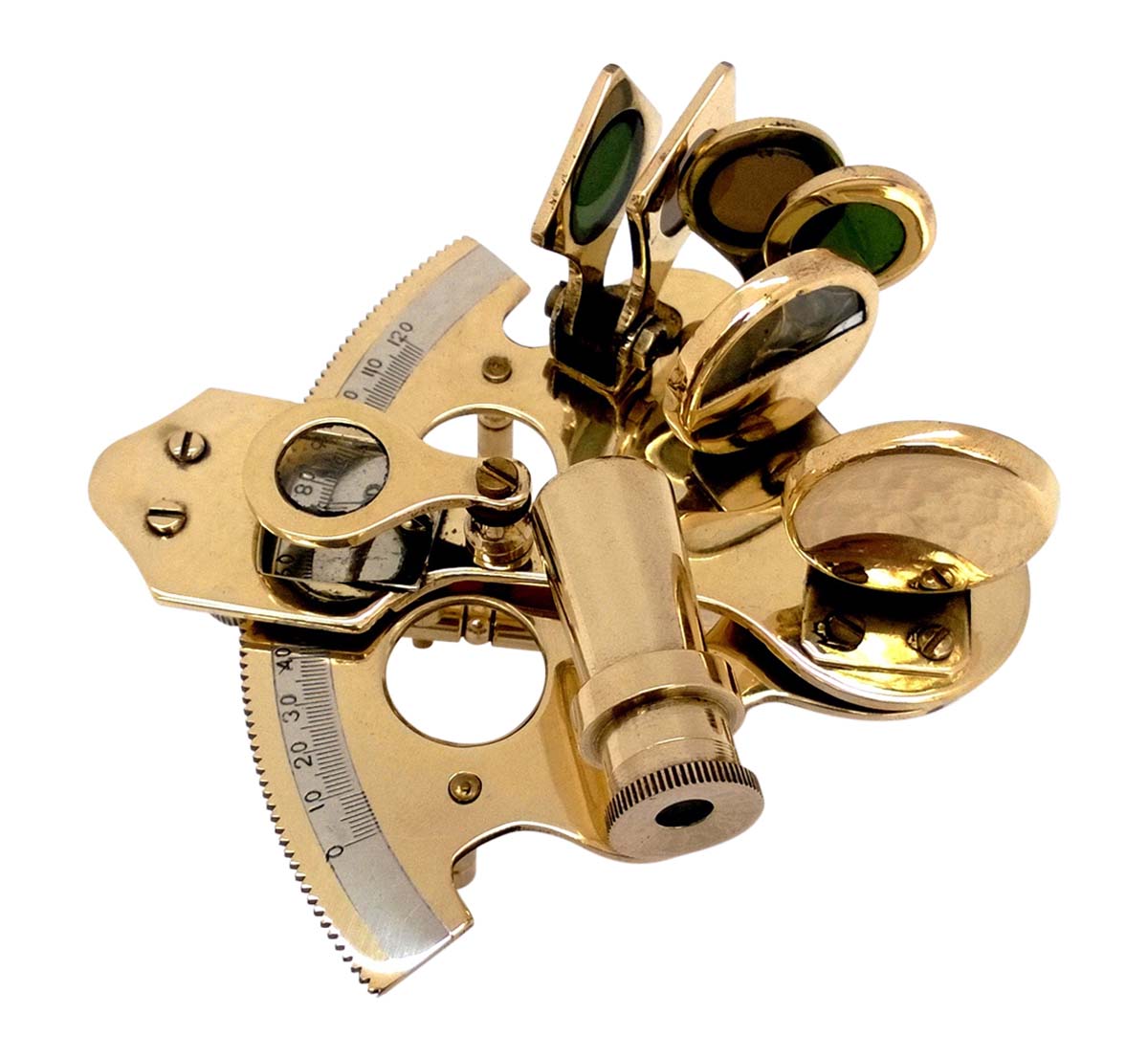 Buy Sextants in Bulk – 3 Inch Decorative Sextant – Cast in Brass – Golden Color Finish – Rare Collectibles & Nautical Instruments
