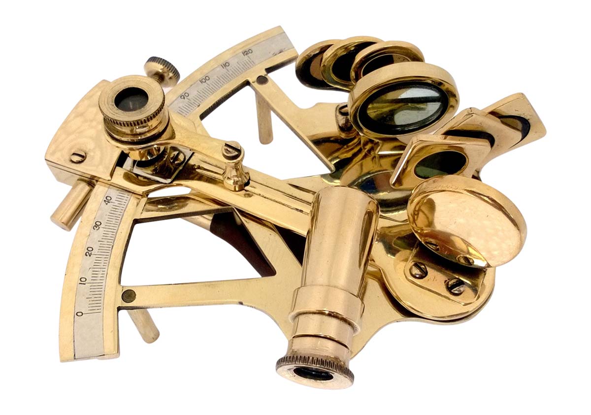 Buy Sextants in Bulk – 4 Inch Decorative Sextant – Cast in Brass – Golden Color Finish – Rare Collectibles & Nautical Instruments