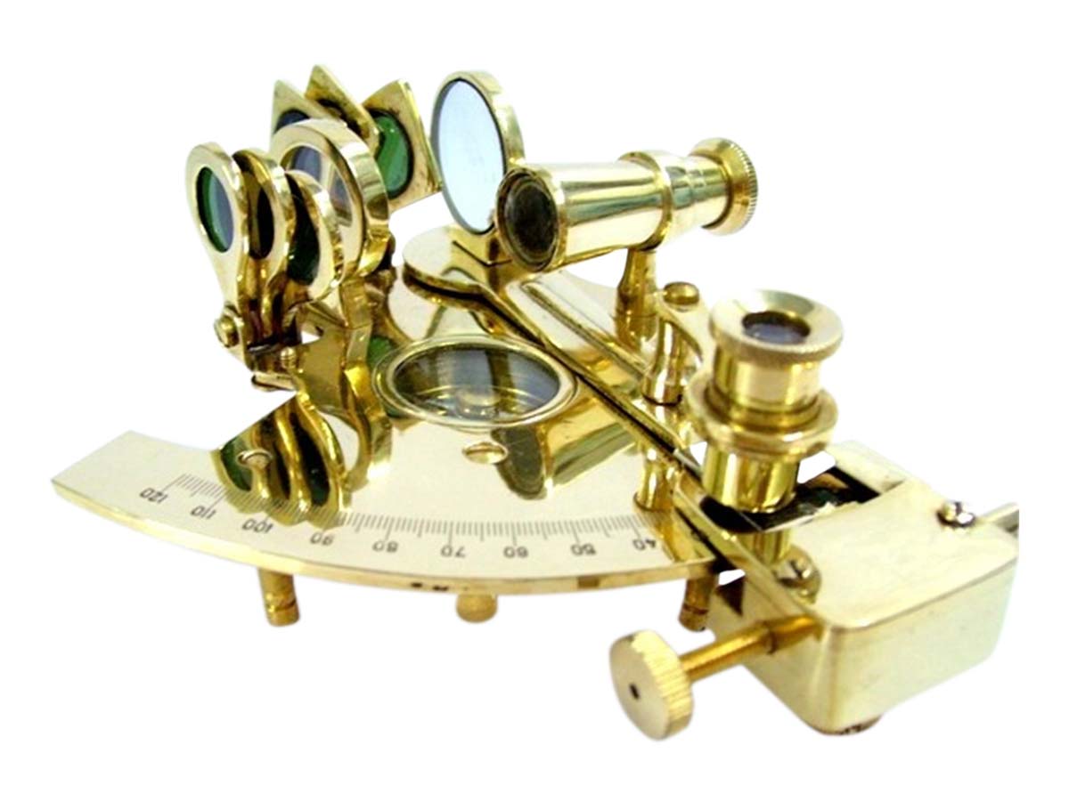 Wholesale Nautical Gifts – 4 Inch Decorative Marine Sextant – Cast in Brass – Golden Color – Unique & Rare Collectibles in Bulk