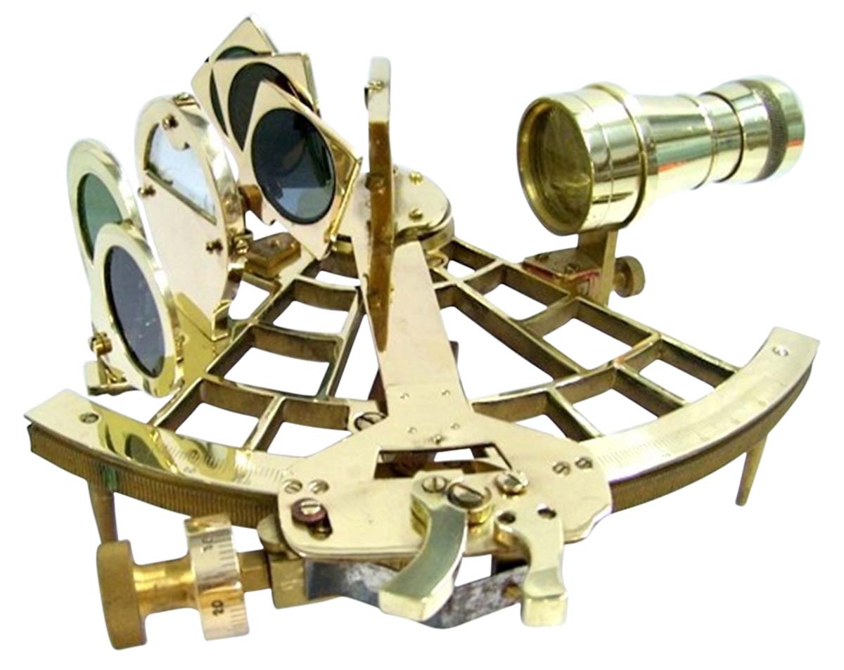Wholesale Nautical Gifts – 8 Inch Decorative Brass Sextant – Golden Color – Unique & Rare Collectibles in Bulk
