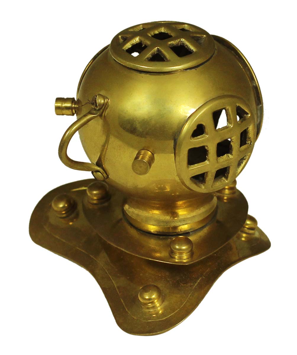 3.5” Diving Helmet Model in Brass – Nautical Collectibles / Gifts – Antique-Look Home Décor from India - Buy in Bulk Wholesale